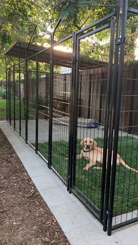 Outdoor Dog Area, Backyard Dog Area, Dog Backyard, Dog Boarding Kennels, Dog Kennel Designs, Dog House Plans, Outdoor Dog House, Dog Spaces, Dog Yard