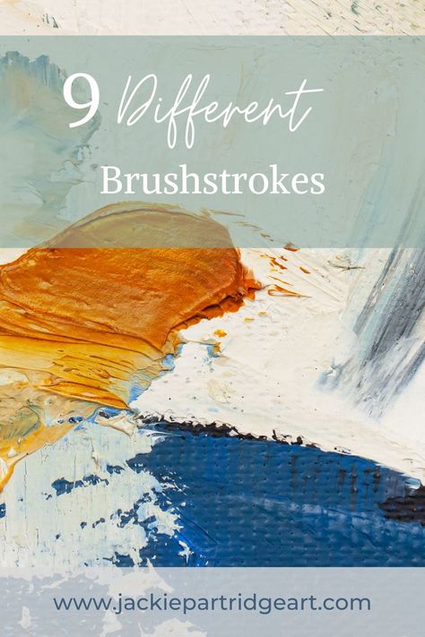 9 Different Brushstrokes Strokes Painting, Learn Acrylic Painting, Painting Videos Tutorials, Acrylic Paint Brushes, Acrylic Painting Lessons, Acrylic Brushes, Art Therapy Activities, Acrylic Painting For Beginners, Paint Strokes