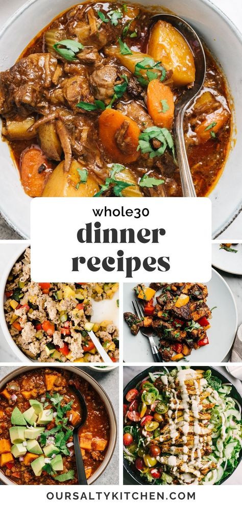 Whole 30 For Families, No Grain Meals Clean Eating, Whole 30 Dinner Casseroles, Healthy Dinner No Dairy, Easy Dinner Whole 30, Whole Food Dinner Ideas Clean Eating, Whole 30 Quick Dinner, Keto Dinners No Dairy, Wholefood Meals Clean Eating