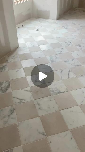 Ashley Stark Kenner on Instagram: "Marble limestone mix. In my saved files.   @marieflaniganinteriors   #flooring #interiordesign #bathroomdesign" Limestone And Marble Floor, Checkerboard Marble Tile, Foyer Tile Ideas Entryway, Limestone Bathroom, Entryway Tile, Checkerboard Floor, Carrera Marble, Limestone Flooring, Marble Tile