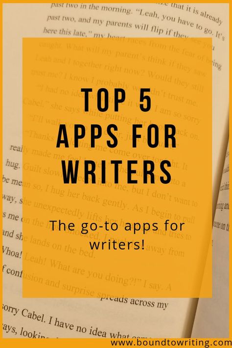 Top 5 Apps for Writers. Get more productive and organized when on the go with these writing apps. Apps For Writers, Writing Apps, Writer Tips, Writing Career, Writers Write, Book Writing Tips, Writing Jobs, Writing Resources, Writing Life