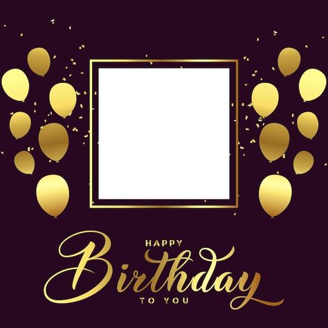 Happy Birthday Frame Images - Free Download on Freepik Birthday Frames Design, Birthday Border, Happy Birthday Clip Art, Birthday Card With Photo, Birthday Background Design, Birthday Clip, Birthday Logo, Birthday Banner Background, Flower Background Images