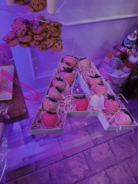 #21st #21 #21stbirthday #birthday #birthdayparty # pink #kardashians #kardashianparty #pinkparty #bar #food #candy #drinks Pink Themed Birthday Party 21, 21st Birthday Food Table, Pink And Silver 21st Birthday Party, First Drink 21st Birthday, Pink Birthday Drink Table, Pink Disco 21st Birthday, 16th Birthday Decorations, Pink Bar, Pink Y2k