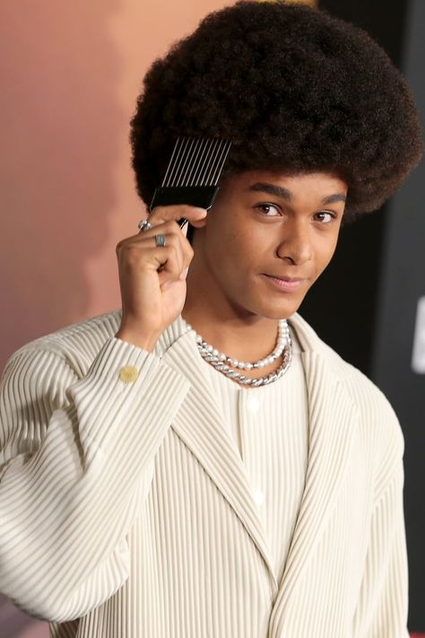 Who Is Jaden Michael? Facts About the Rising Star Afro Hair Men, Jaden Michael, Man Black And White, Black And White Y2k, Hair Like Wool, Hair Twists Black, Afro Hairstyles Men, Spanish Harlem, Big Afro