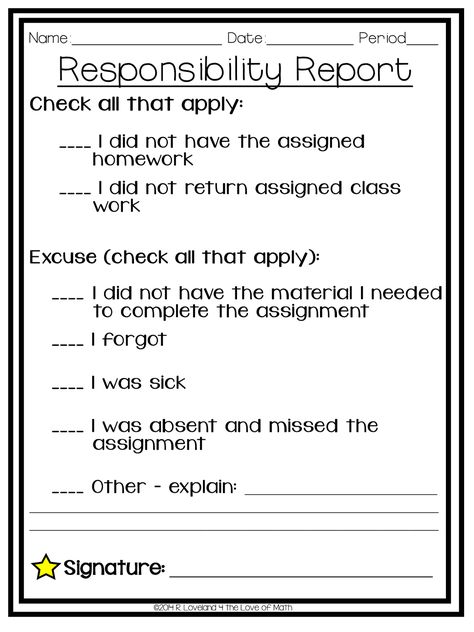 Missing Work, Classroom Freebies, 8th Grade Math, Teaching High School, Middle School Science, Teen Life, Teacher Tools, Middle School Math, Teaching Classroom