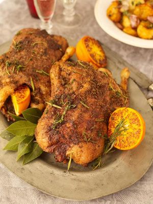 This festive duck is loaded with tasty herbs and spices, and the delicious fat is used to flavour the potatoes and port gravy. Christmas Roast Duck, Roasted Duck Recipes, Duck Recipe, Christmas Roast, Jamie Oliver Recipes, Christmas Duck, Roast Duck, Duck Recipes, Duck Duck