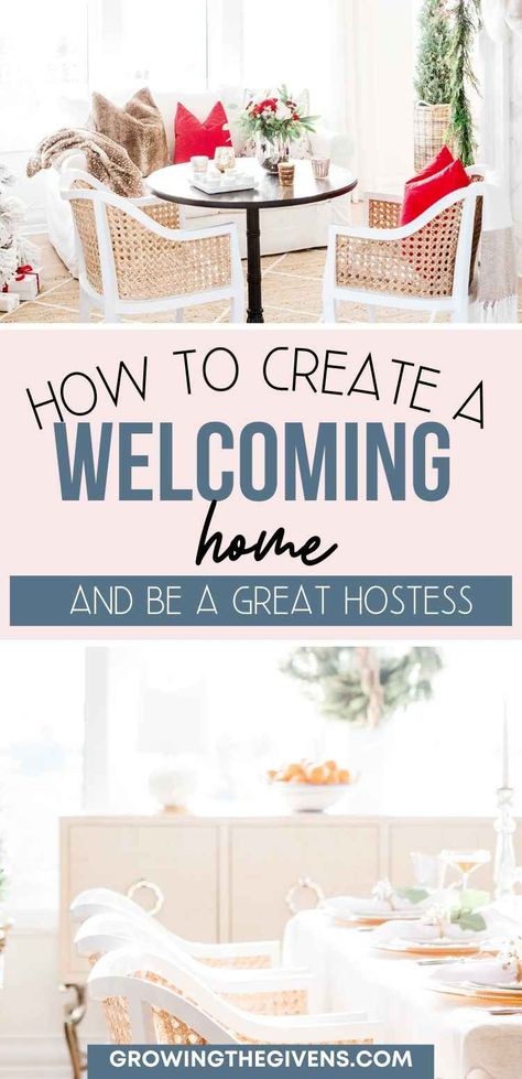 How To Host Christmas In A Small House, How To Be A Good Hostess, Hosting Family In Your Home, Big Dining Table, Create A Cozy Home, Welcoming Home, Easy Tricks, Hosting Christmas, Home Still