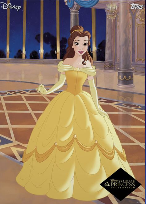 Beauty And The Beast Yellow Dress, Bell Dress Disney, Princess Belle Aesthetic, Disney Princess Yellow, Belle Yellow Dress, Princes Belle, Brunette Princess, Disney Princess Belle Dress, Bella Princess