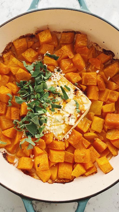 MacKenzie Smith on Instagram: “Once you make baked feta pasta, there’s no going back! I’m constantly reworking this recipe because 1. It’s ridiculously delicious and 2.…” Spinach Mac And Cheese, Butternut Squash Sage, Butternut Squash Spinach, Mackenzie Smith, Baked Feta Pasta, Butternut Squash Mac And Cheese, Butternut Squash Pasta, Baked Feta, No Going Back