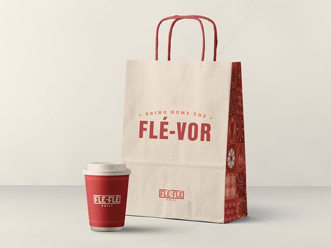 Lebanese Culture, Lebanese Restaurant, Takeaway Packaging, Shoe Store Design, Paper Bag Design, Geometric Mosaic, Coffee Box, Identity System, Food Branding