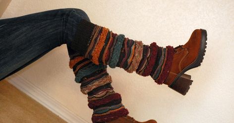 Old Sweater Diy, Diy Leg Warmers, Diy Crochet Sweater, Recycled Sweaters, Buy Boots, Diy Socks, Old Sweater, Upcycle Sweater, Boho Diy