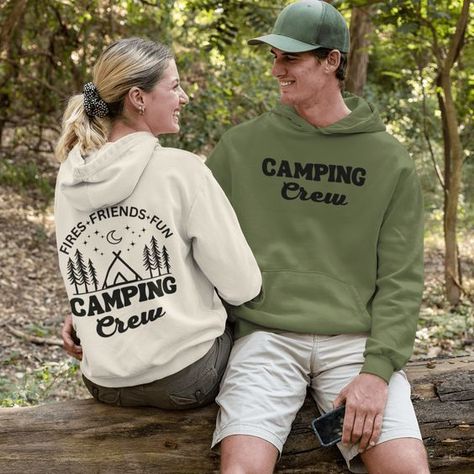 Camping Aesthetic Neutral Hoodie, Camping Fashion, Weekend Camping Trip, Cottage Life, Camping Lovers, Cottage In The Woods, Women Camping, Camping Theme, Neutral Design