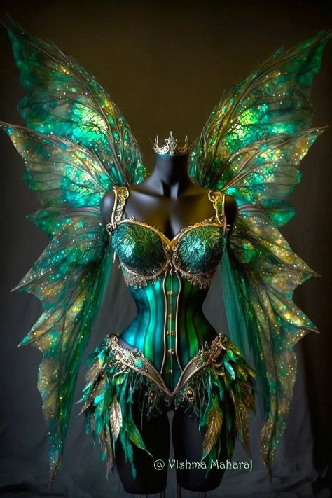 Magical Dress, Fantasy Dresses, Fantasy Gowns, Fairytale Dress, Fantasy Costumes, Fairy Costume, Carnival Costumes, Fantasy Dress, Arte Fantasy