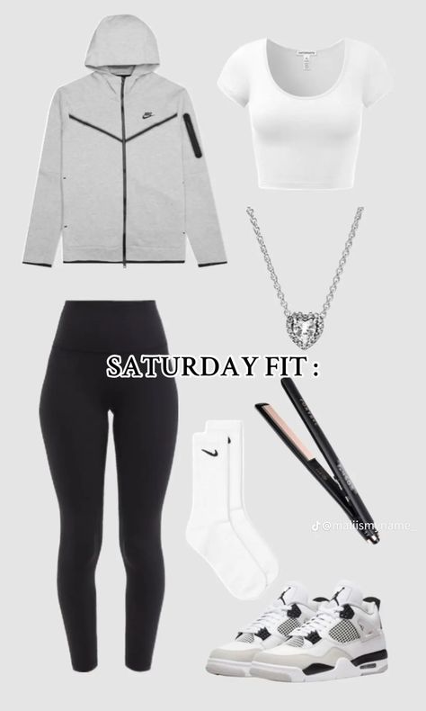 Cute Easy Outfits For School, Cute Highschool Outfits, Cool Outfit Ideas, Cute Nike Outfits, Cool Outfit, Casual Preppy Outfits, Trendy Outfits For Teens, Cute Lazy Day Outfits, Cute Lazy Outfits