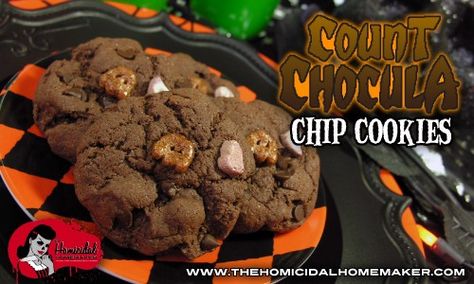 Count Chocula Cereal, Quick And Easy Cookies, Combine Cake, Horror Food, Movie Recipes, Count Chocula, Themed Recipes, Devils Food Cake Mix Recipe, Zombie Party