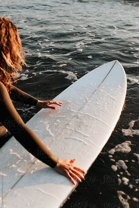 Surfboard In Water | Stocksy United Surfergirl Style, Surfer Aesthetic, Surfing Aesthetic, Beach Wall Collage, Surf Aesthetic, Surf Vibes, Surfing Pictures, Surfing Photography, Surf Life