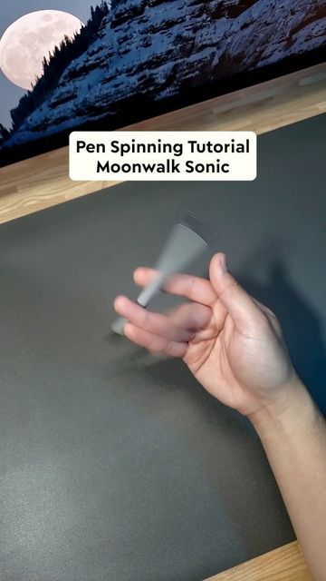 Ryzing Spins on Instagram: "How to MOONWALK SONIC! 🌝 Save and share this reel to your friends! ☺️ Follow and let's learn pen spinning! 🌀 #pen #penspinning #penspin #reels #tutorial #contactjuggling #skills #reel #spin #slowmo" How To Spin A Pen, Pen Spinning Tutorials, Spin Pen, Spinning Pen, Pen Tricks, Pen Spinning, Toilet Art, Juggling, Spinning