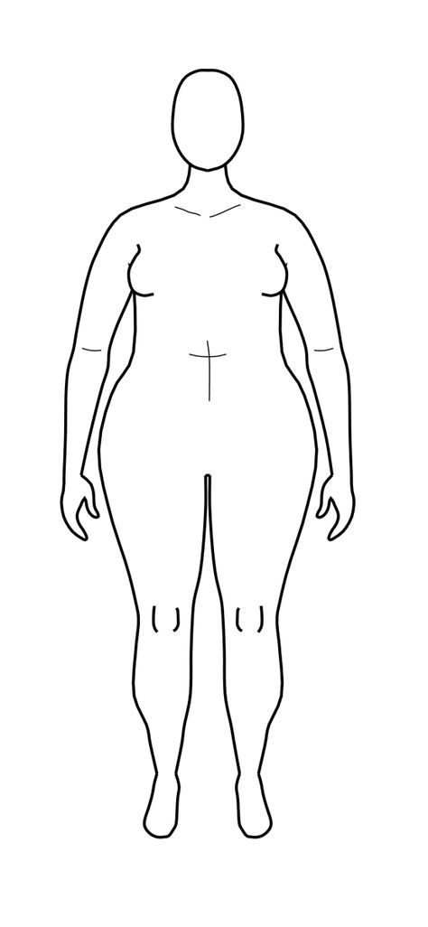 Plus Size Outline Drawing, Plus Size Template, Plus Size Croquis, Plus Size Sketch, Plus Size Illustration, Aesthetic Bookmarks, Apple Body Type, Body Outline, Persona Anime