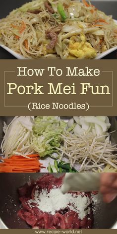 Mei Fun Recipe, Asian Entrees, Mei Fun, Electric Wok, Rice Noodle Recipes, Wok Recipes, Singapore Noodles, Cantonese Food, International Dishes