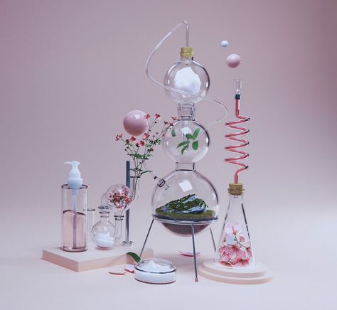 Chemistry Art, Chemistry Set, Chemistry Labs, Mad Scientist, Blender 3d, Beauty Blender, Fruit Smoothies, Product Photography, Alchemy