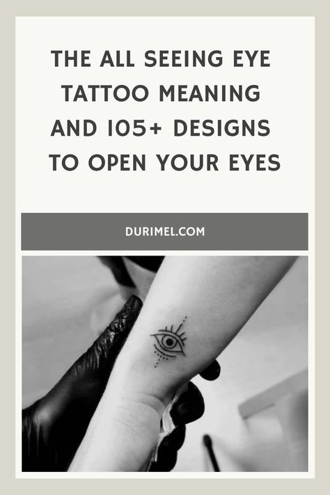 The All Seeing Eye Tattoo Meaning and 105+ Designs to Open Your Eyes All Seeing Eye Tattoo Women, Eye Of Evil Tattoo, Eye Tattoo Meaning Symbols, Floral Evil Eye Tattoo, Third Eye Tattoo Meaning, Minds Eye Tattoo, All Seeing Eye Tattoo Meaning, Intuition Eye Tattoo Meaning, Eye Symbol Tattoo