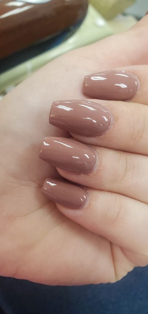 Dark Nude Nail Designs, Mauve Brown Nails, Dark Nude Acrylic Nails, Dark Beige Nails, Dark Nude Nails, Bridesmaid Nails, Nail Short, Bridesmaids Nails, Watch Tattoo