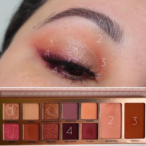 Anastasia Pallets Eye Shadows, Anastasia Primrose Palette, Anastasia Beverly Hills Palette Looks, Anastasia Beverly Hills Primrose Palette, Anastasia Primrose Palette Looks, Romantic Makeup Looks, Anastasia Soft Glam, Anastasia Palette, Starfall Ball