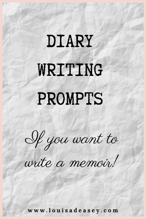 How To Start A Diary Writing, How To Start Writing A Diary, How To Start A Diary, Starting A Diary, Memoir Writing Prompts, Writing A Memoir, Writing Voice, Writing Retreat, Diary Writing