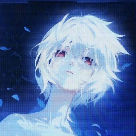 Pfps Discord, Blue Pfp, Cybercore Aesthetic, Neon Evangelion, Blue Anime, Rei Ayanami, Art Icon, Neon Genesis Evangelion, Blue Aesthetic