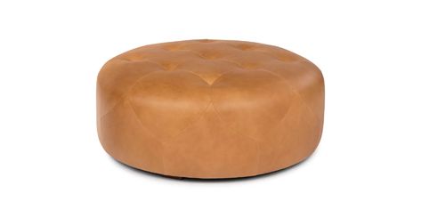 Close Quarters Selects - Article | Modern, Mid-Century and Scandinavian Furniture Tan Ottoman, Tufted Leather Ottoman, Mid Century Ottoman, Brown Ottoman, Tan Sofa, Blue Ottoman, Article Furniture, Modern Sofa Couch, Contemporary Mid Century