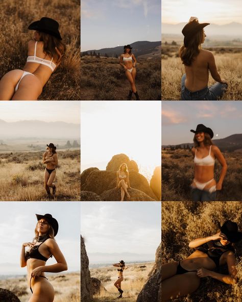 Introducing your new Western Boudoir Pintrest Board 🤠 🏔️ 💋 MISS MONTANA COWGIRL EM Western Boudiour Poloroid Ideas, Cowgirl Bodouir Photoshoot, Montana Cowgirl, Cowboy Photography, Montana Elopement, Photoshoot Inspo, Texas Longhorns, Photography Inspiration, How To Introduce Yourself