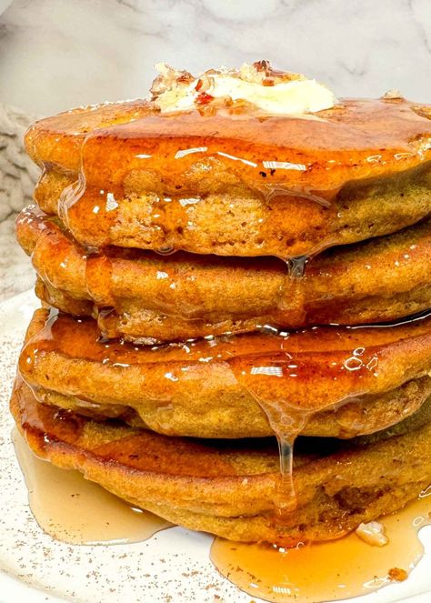 Best Pumpkin Pancakes Recipe - The Effortless Cook Clean Pumpkin Pancakes, Pumpkin Crepes Recipe, Pumpkin Spice Pancakes Recipe, Crepes Ideas, Easy Pumpkin Pancakes, Eggless Pancake Recipe, Pumpkin Oatmeal Pancakes, Pumpkin Pancakes Recipe, Pumpkin Waffles Recipe