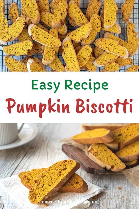 This Pumpkin Biscotti recipe bring together the warm flavors of cinnamon, nutmeg, ginger, and cloves with pumpkin puree to create the best seasonal biscotti. #PumpkinBiscotti #PumpkinBiscottiRecipe #BiscottiRecipes Savory Biscotti Recipe, Butter Pecan Biscotti, Pumpkin Spice Biscotti Recipe, Pumpkin Spice Biscotti, Pumpkin Biscotti Recipe Easy, Pumpkin Biscotti Recipe, Sugar Free Biscotti Recipe, Biscotti Recipes Best, Healthy Biscotti Recipe