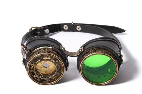 Extraordinary Steampunk Goggles with Incredible Lenses Steampunk Googles, James Bond Style, Mode Steampunk, Steampunk Aesthetic, Steampunk Top Hat, Steampunk Goggles, Style Steampunk, Yokai Watch, Steampunk Accessories