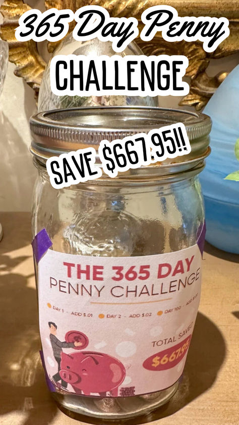 Embark on a transformative journey towards financial empowerment with our 365-Day Penny Challenge + Printable —a simple yet powerful method to effortlessly boost your savings. In a world where every penny counts, this ingenious savings plan is designed to make a significant impact on your financial well-being without breaking the bank. Penny Savings Challenge, Penny Challenge 365 Day Printable, 365 Day Penny Challenge, Penny Saving Challenge, Penny Challenge, Pressed Pennies, Financial Empowerment, Saving Coins, Penny Pinching