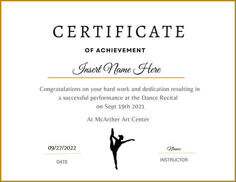 Excited to share this item from my #etsy shop: EDITABLE Dancer Certificate INSTANT DOWNLOAD, Dancing Award, Dancer Printable, Participation Award, Sports Certificate, Dance Recital Award Dance Competition Certificate Design, Participation Certificate, Sports Certificate, Illustrator Ideas, Participation Award, Dance Awards, Certificate Format, Award Template, Dance Program