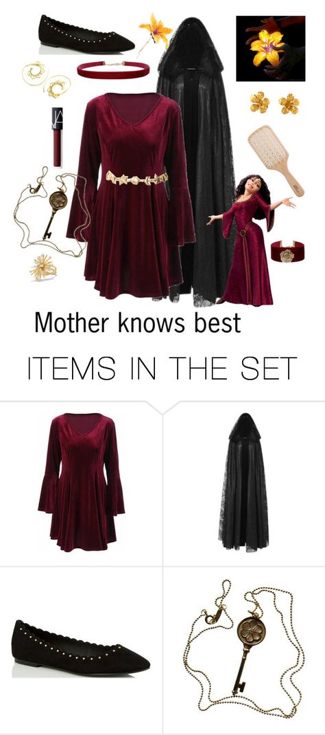 "Mother Gothel" by musical-s ❤ liked on Polyvore featuring art Disneybound Mother Gothel, Mother Gothel Hair Tutorial, Mother Gothel Outfit Ideas, Rapunzel Mother Gothel Costume, Mother Gothel Halloween Costume, Mother Gothel Costume Diy, Mother Gothel Disneybound, Mother Gothel Inspired Outfits, Mother Gothel Makeup