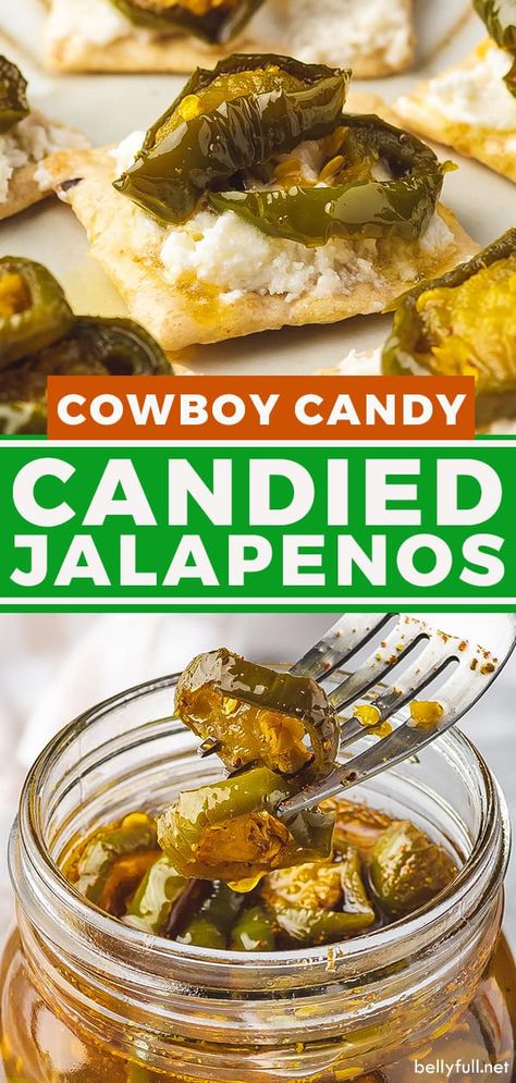 Cowboy Candy, Pickled Jalapenos, Candied Jalapenos, Home Canning Recipes, Canning Vegetables, Jalapeno Recipes, Pickled Veggies, Jelly Recipes, Peppers Recipes