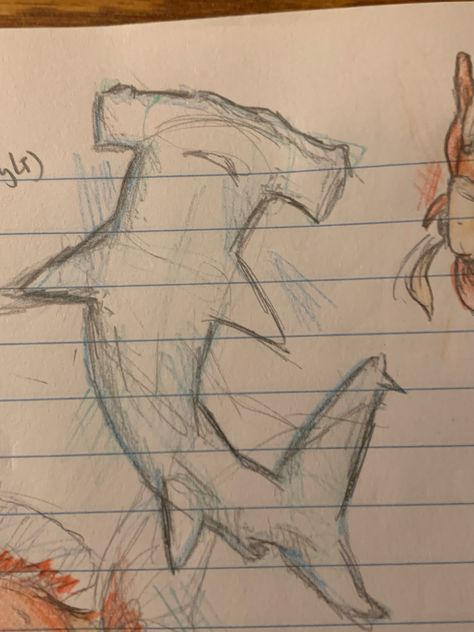 Ocean Drawing, Shark Drawing, Shark Art, Guitar Painting, Easy Doodle Art, Easy Doodles Drawings, Easy Drawings Sketches, Cute Doodles Drawings, Arte Inspo