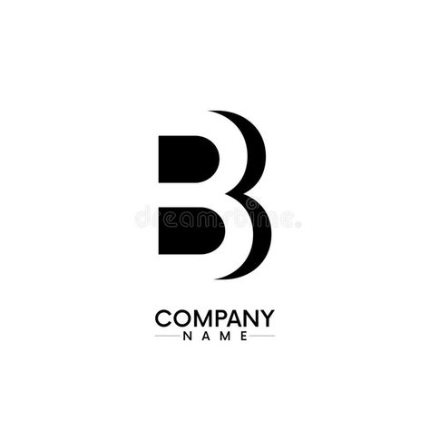 Abstract letter B, BB company logo for business vector of the black color stock images B Word Logo, B Logo Design Ideas Creative, Bb Logo Design Ideas, B Logo Design Letter, B Logo Design, Bowling Design, Letter B Logo, Bank Logo, Ballet Poster