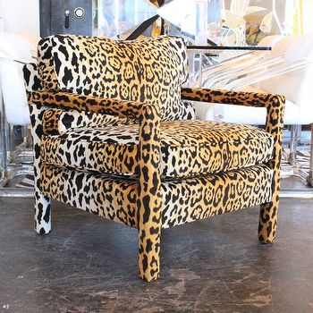 Milo Baughman Leopard Print Chair Look for Less Leopard Print Chair, Animal Print Furniture, House Essentials, Parsons Chair, Leather Side Chair, Printed Chair, Milo Baughman, Parsons Chairs, Modern Seating