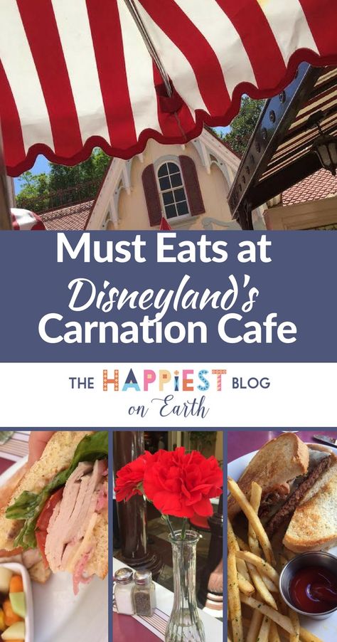 Carnation Cafe Disneyland. Disneyland food, Disneyland must eats! Disneyland Character Dining, Disneyland On A Budget, Anaheim Disneyland, Disneyland With Kids, Food Disneyland, Disneyland Dining, Disney Inspired Recipes, Disneyland Restaurants, Disneyland Travel