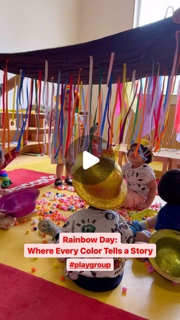 Learning Through Play Activities, Rainbow Tuff Tray, Rainbow Day Activities For Kids, Magic Activities For Kids, Playgroup Activities Preschool, Colours Activities For Kids, Rainbow Crafts For Toddlers, Rainbow Preschool Activities, Rainbow Activities Preschool