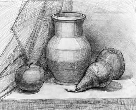 Still Life Sketch, Life Sketch, Object Drawing, Perspective Art, Basic Drawing, Still Life Drawing, Arte Sketchbook, Pencil Art Drawings, Still Life Art