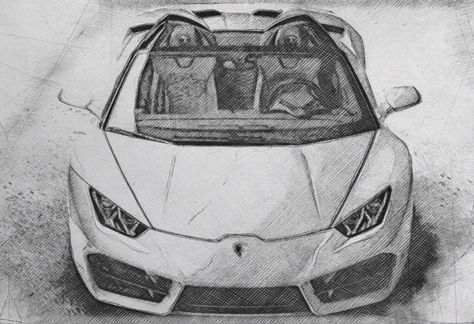 Lamborghini Huracan RWD Spyder Sketch Lamborghini Drawing, Best Sketches, Lamborghini Svj, Huracan Spyder, Lamborghini Huracan Spyder, Aventador Svj, Car Artwork, Still Life Drawing, Car Sketch