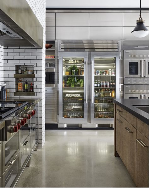 True Residential, Glass Door Refrigerator, Commercial Kitchen Design, Casa Country, Kitchen Pantry Design, Luxury Kitchen Design, Industrial Kitchen, Chic Kitchen, Kitchen Inspiration Design