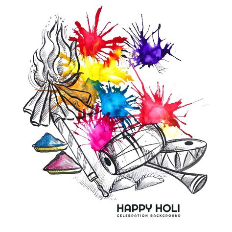 Holi sketch Celebration Card Holi Sketch, Holi Drawing Ideas, Holi Drawing, Holi Celebration, Celebration Card, Holi Festival, Happy Holi, Color Pencil Drawing, Eye Drawing