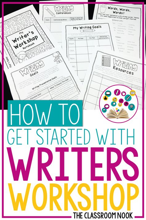 Set up a successful writer's workshop in your upper elementary classroom from the start of the school year! Check out this post from The Classroom Nook that will walk you through how to launch writer's workshop. A perfect Back to School post for teachers!#writersworkshop #writing #backtoschool #3rdgrade #thirdgrade #4thgrade #fourthgrade #5thgrade #fifthgrade Launching Writers Workshop, Fifth Grade Writing, Literary Writing, Fourth Grade Writing, Writing Conferences, School Series, Third Grade Writing, 5th Grade Writing, Writing Portfolio