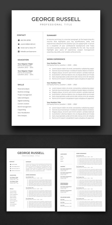 Transform your online presence with captivating website design inspiration! Explore Best Resume Format 2023, 2023 Resume, Resume 2023, Chronological Resume Template, Simple Cv Template, Free Professional Resume Template, Unique Resume, Project Manager Resume, Chronological Resume