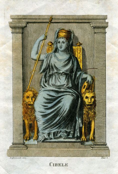 The Romans honored Cybele as a goddess of resurrection and rebirth. Learn more about this dynamic goddess and her ecstatic followers. Goddess Sculpture, Ancient Goddesses, Roman Gods, Ancient Paintings, The Romans, Mother Goddess, Egyptian Goddess, Mosaic Wall Art, A Goddess